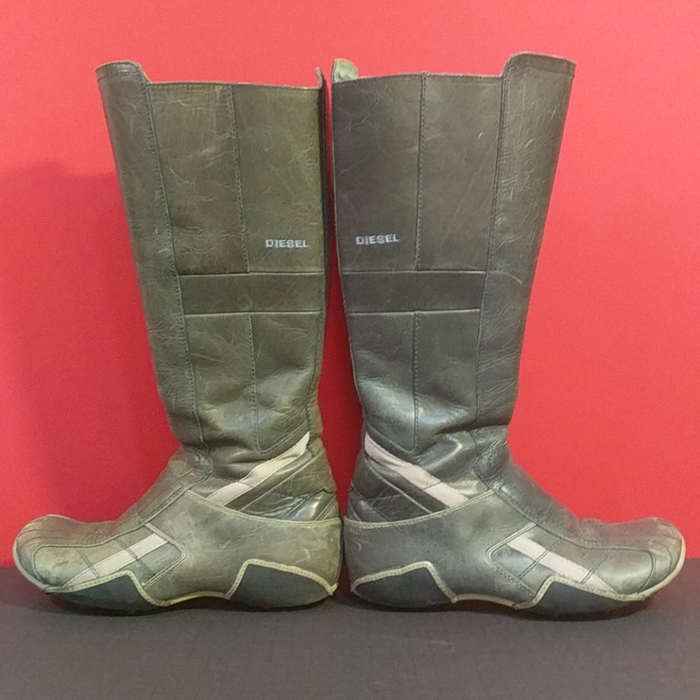 Gray Diesel Porrima Moto Boots